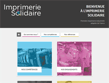 Tablet Screenshot of imprimerie-solidaire.com